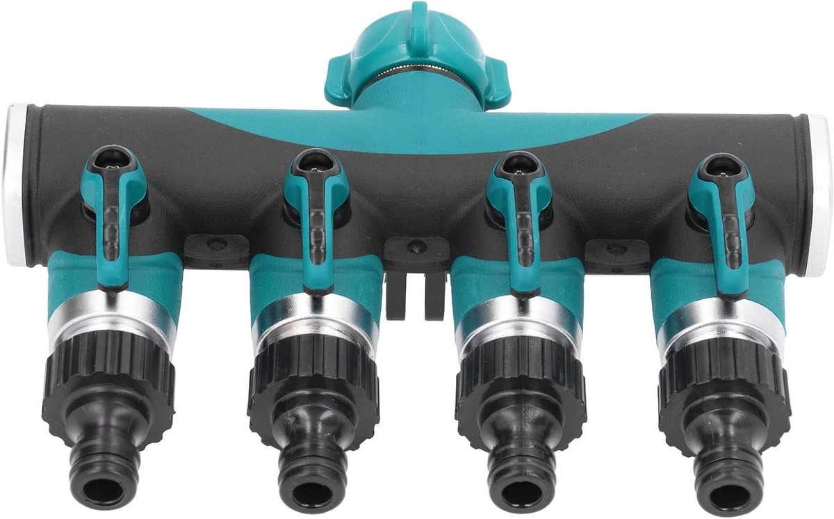 4-weg Tuinslangsplitter voor Efficiënte Waterdistributie, Slangconnector voor Tuin en Gazons, Duurzaam en Handig Gebruik