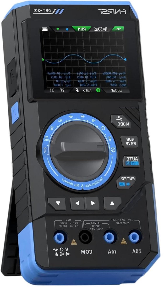 Digitale Multimeter Oscilloscope - Meetinstrument Elektronica - Elektronica Testen - 3-in-1 Functie - 19999 Counts - Blauw