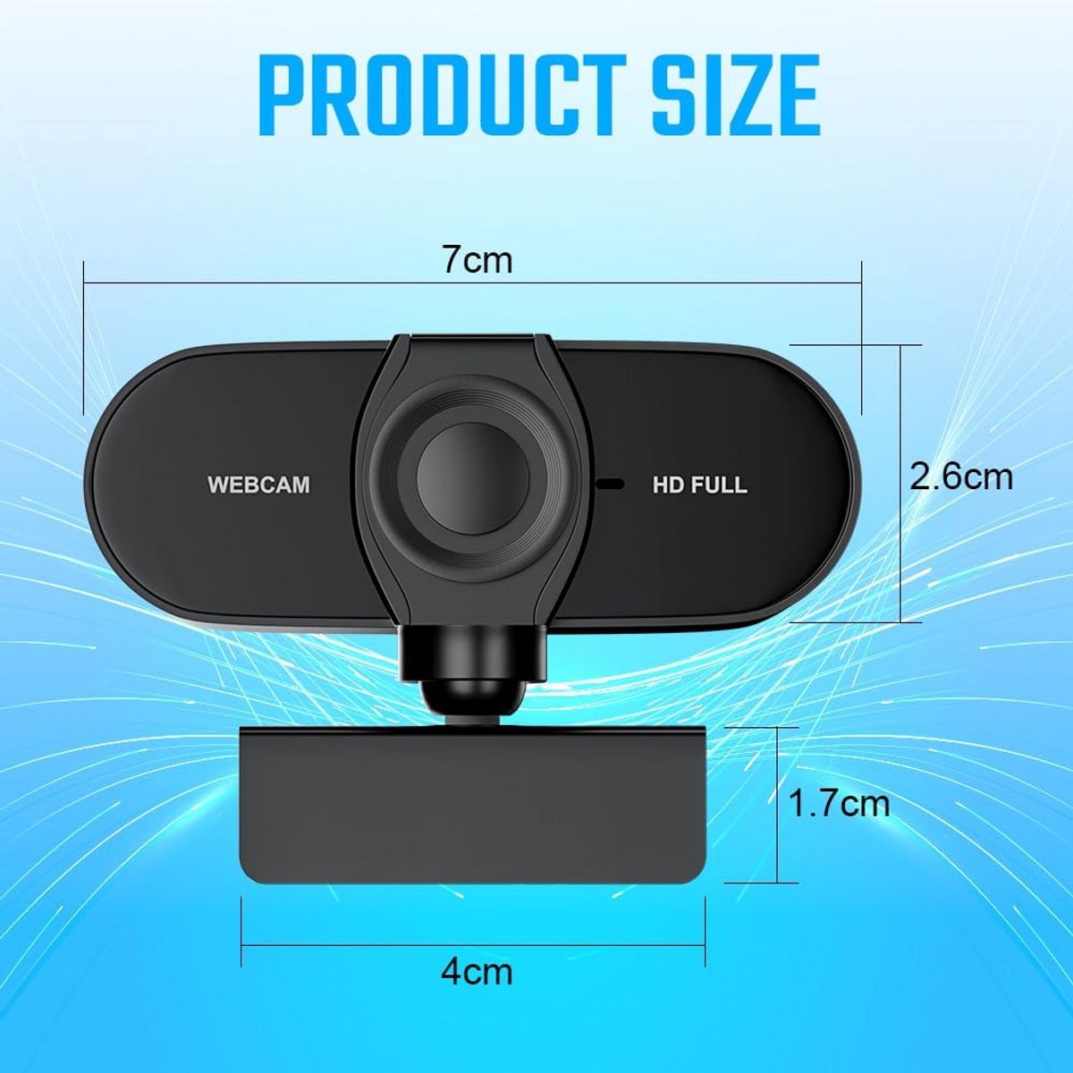 Webcam voor PC - Streaming Camera - 4K Kwaliteit - microfoon thumbnail 2