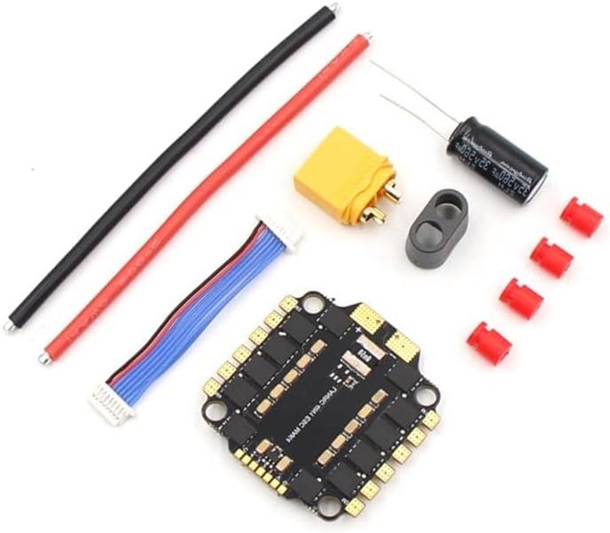 4-in-1 ESC - Snelheidsregelaar - RC Drone Vliegen - BLHeli-S Firmware - 30.5mm - Zwart