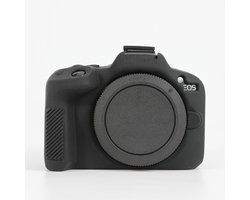 Zachte siliconen beschermhoes Geschikt voor Canon EOS R50 camera, lichtgewicht en draagbaar, zwart, cameratas