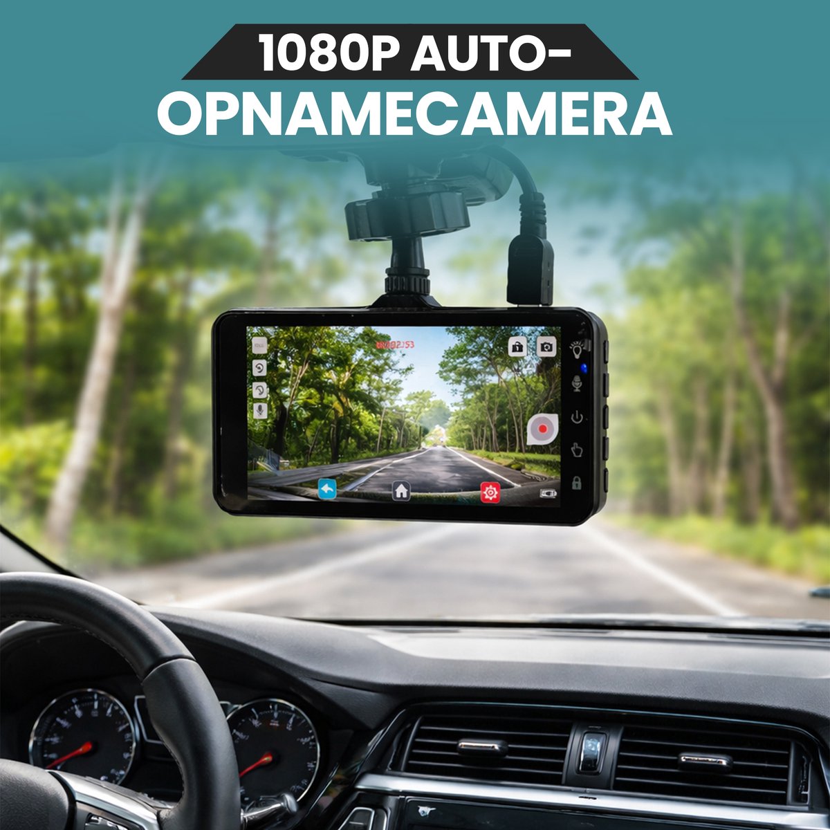 RaviSoll Dashcam Auto – Dual Dashcam Voor en Achter – Full HD Opname – 170° Groothoeklens – Parkeermodus – Nachtzicht – Eenvoudige Installatie – foto 3