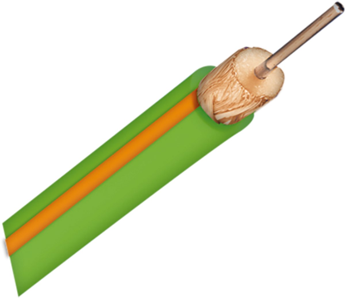Bedea coax grondkabel C9 / C12 groen PE 30 meter