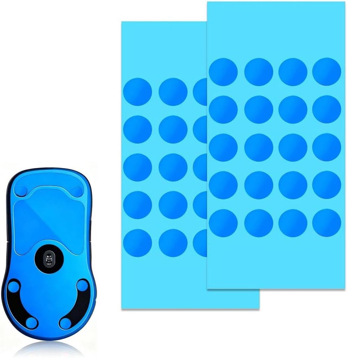 Muisschaatsen Set - Glijders Vervanging - Precisie Gaming - Premium PTFE Materiaal - 2 Stuks - Blauw