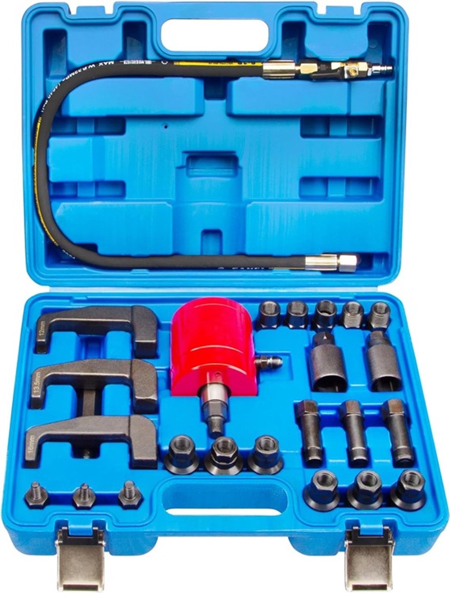 25 delig pneumatische diesel injector trekker set - verstuiver slagtrekker - verstuivertrekker - slag trekker verstuivers
