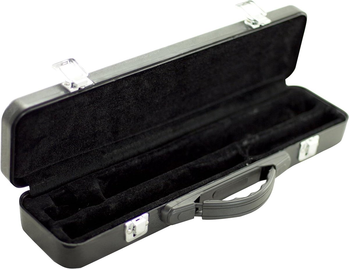 Fluit Koffer - Harde Tas - Muziek Transport - ABS Buitenschaal - 40 cm - Zwart