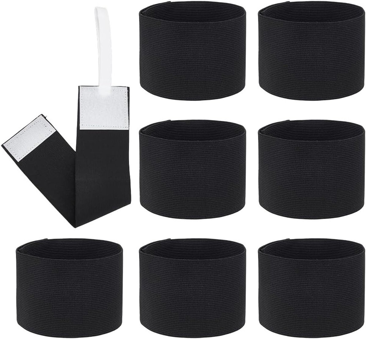 24 Stuks Elastische Armbanden, Aanpasbare Captain Armbanden voor Team Sporten, Perfect voor Voetbal, Basketbal en Volleybal Competities