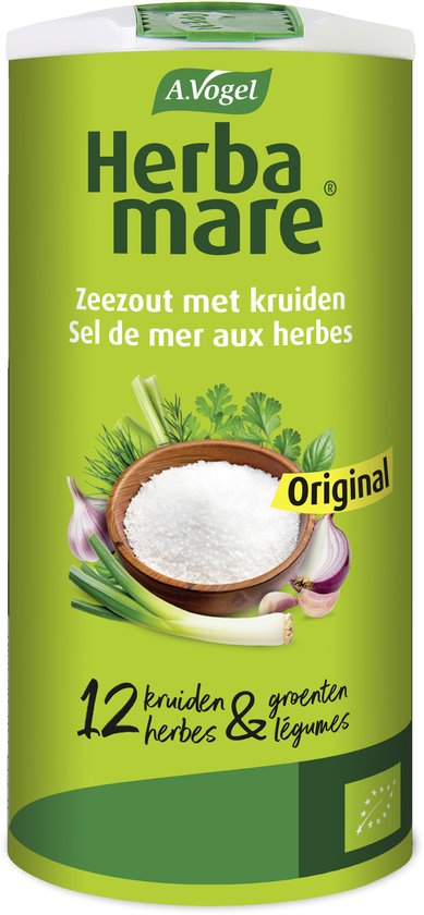 Groene A. Vogel Herbamare Original verpakking met zeezout, 12 kruiden en groenten.
