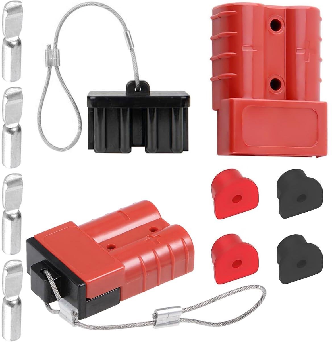 Snelaansluiting Batterij - Accu Connector - Energie Overbrengen - Hoge Geleidbaarheid - 50 A - Rood