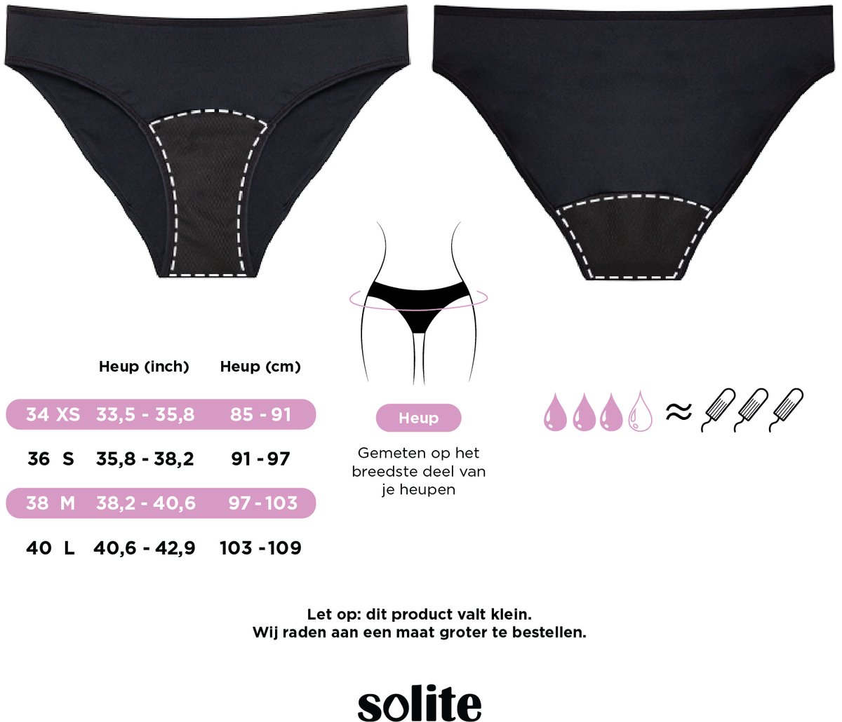 Solite Menstruatie Zwemkleding - Menstruatie Bikinibroekje - Period Swimwear - Menstruatie Zwemslip - EUR 34 — afbeelding 5