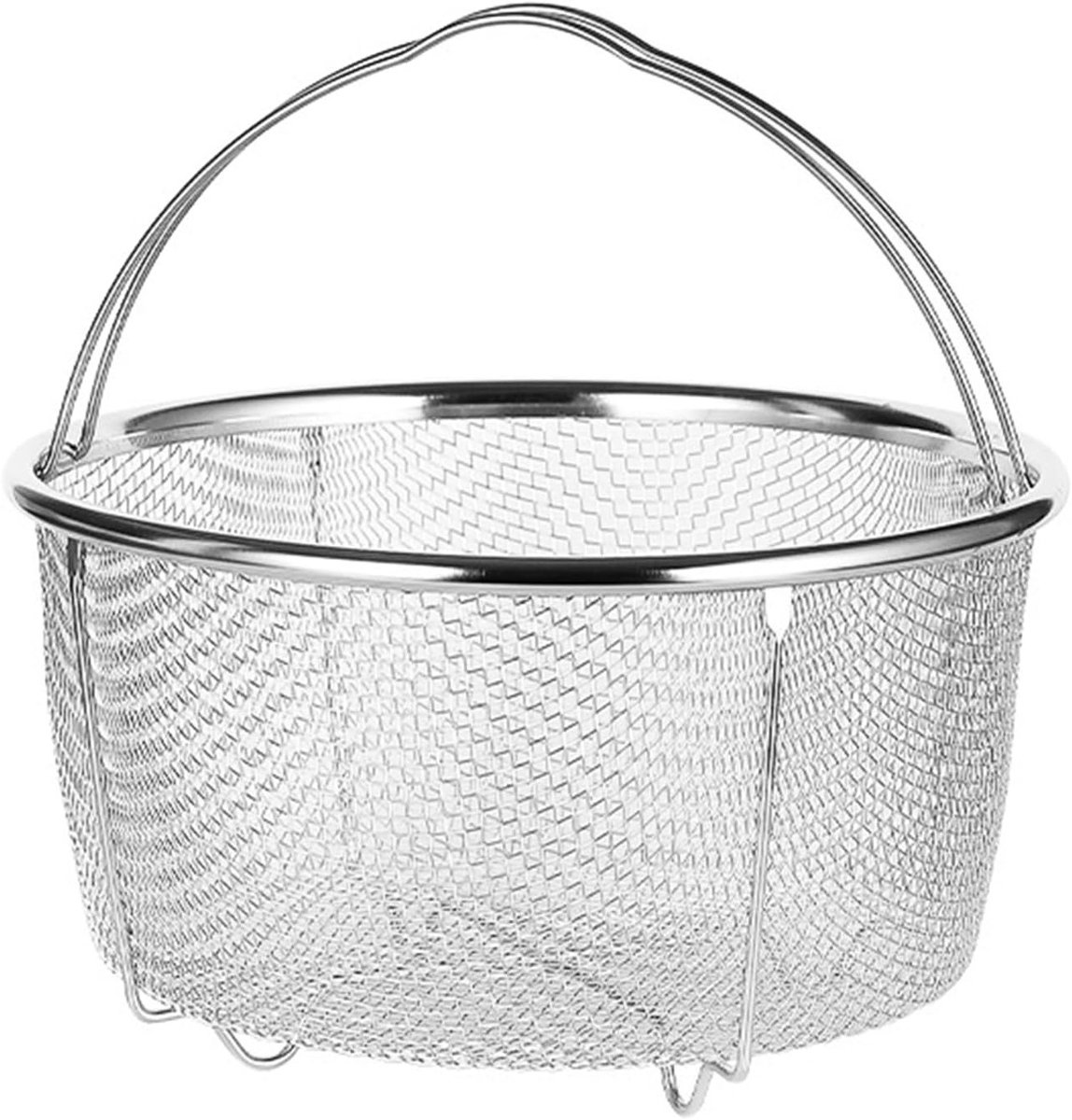 Stoommand van RVS met Comfortabele Handvatten 20 cm Perfect voor Koken en Stomen van Groenten
