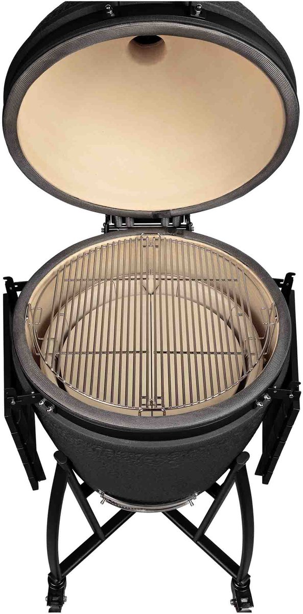Grill Guru Prime XL - Kamado - Mat zwart - Compleet