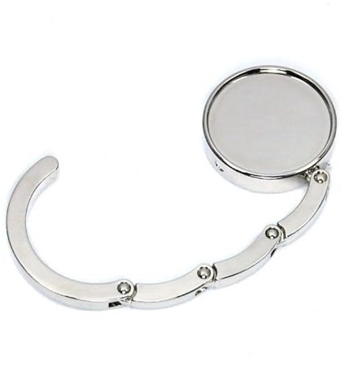 Go Go Gadget - Tassenhaak - Tassenhanger - Inklapbaar - Compact - Travel Size - Tafelhaak - 1 stuk - Zilver
