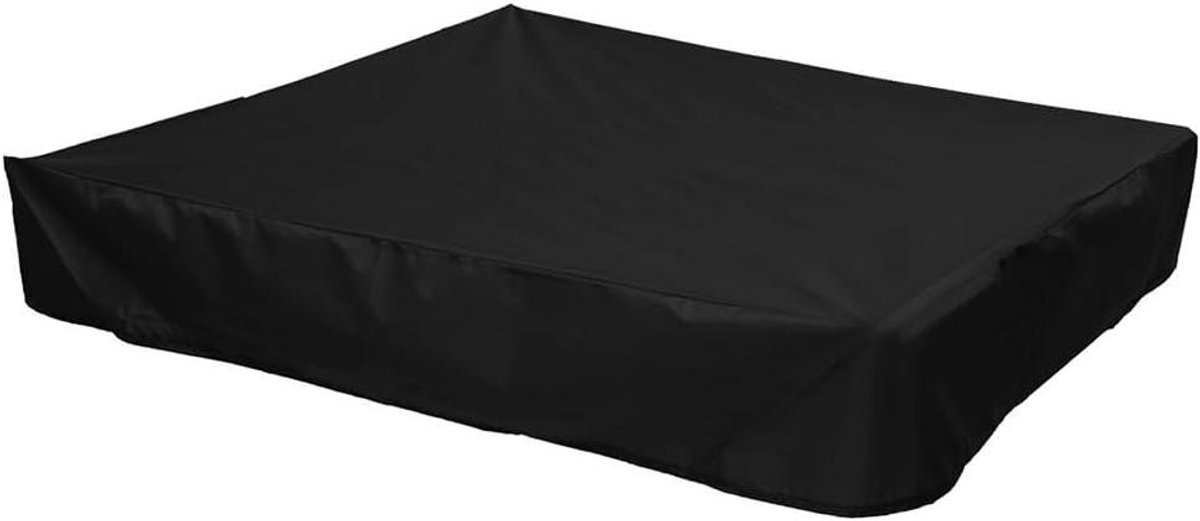 Zandbakhoes Vierkant - Beschermhoes Tuin - Zandbakken Afdekken - Waterdicht Stofdoek - 150 x 150 cm - Zwart
