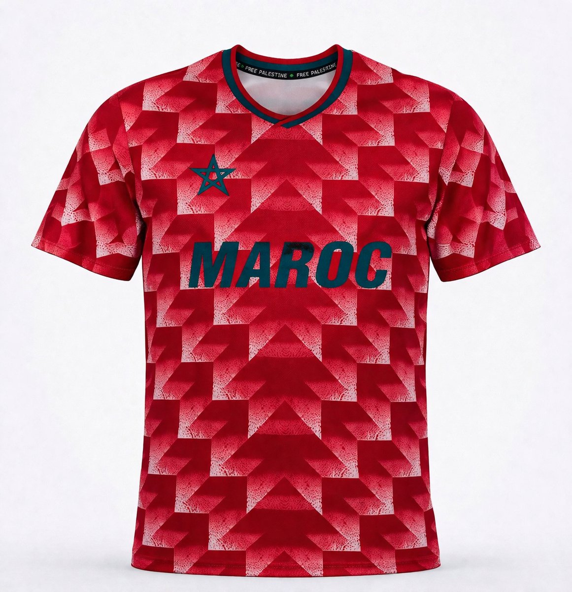 Palestina x Marokko Retro Voetbal T-shirt- Football Jersey - Maat XL