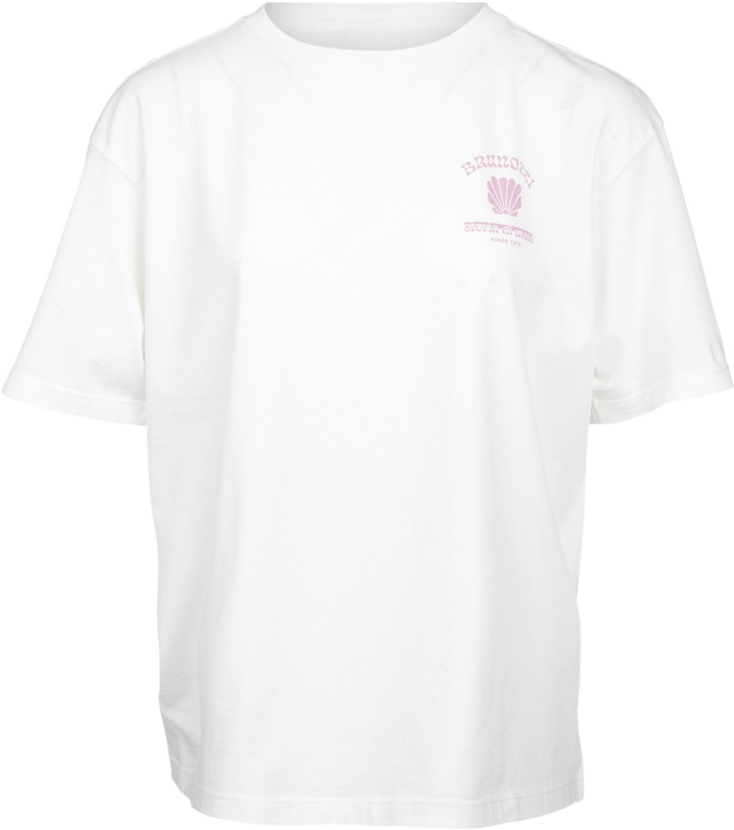 Brunotti Zaymare T-Shirt Dames 100% Katoen Relaxed Fit M Mauve Mist