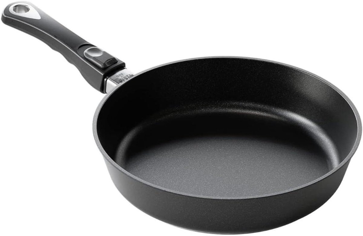 Grillpan Hoge Uitvoering - Koekenpan Grill - Buiten Koken - Speciale Editie - Ø 28 cm - Zwart