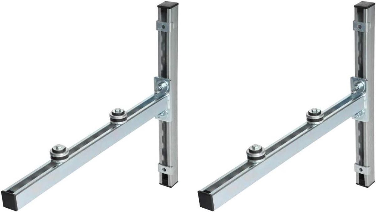 Wandconsole Set - Bevestigingsbeugel Airco - Apparaten Ophangen - Geluidsisolerende Montage - 560 mm Lengte - Verzinkt