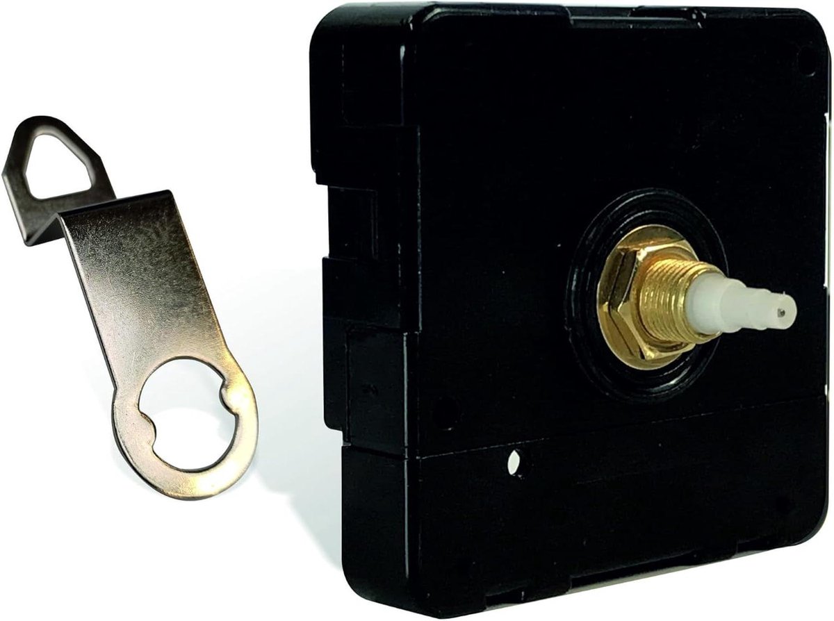 Stil Uurwerk - Klok Mechanisme - Klok Maken - Geruisloos Werking - Tot 45cm Wijzers - Zwart