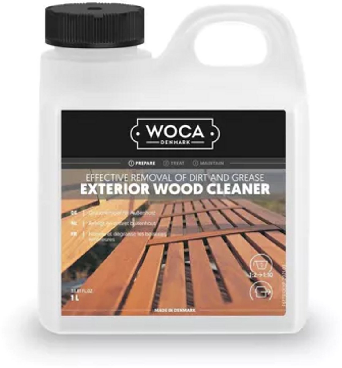 WOCA Exterior Wood Cleaner - 1 liter