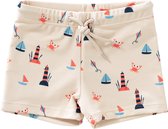 Fresk UV Zwembroek voor Jongens 122 - Sneldrogende Zwemkleding - UV-bescherming UPF 50 - Zwemshort Kinderen - Crème - Lighthouse