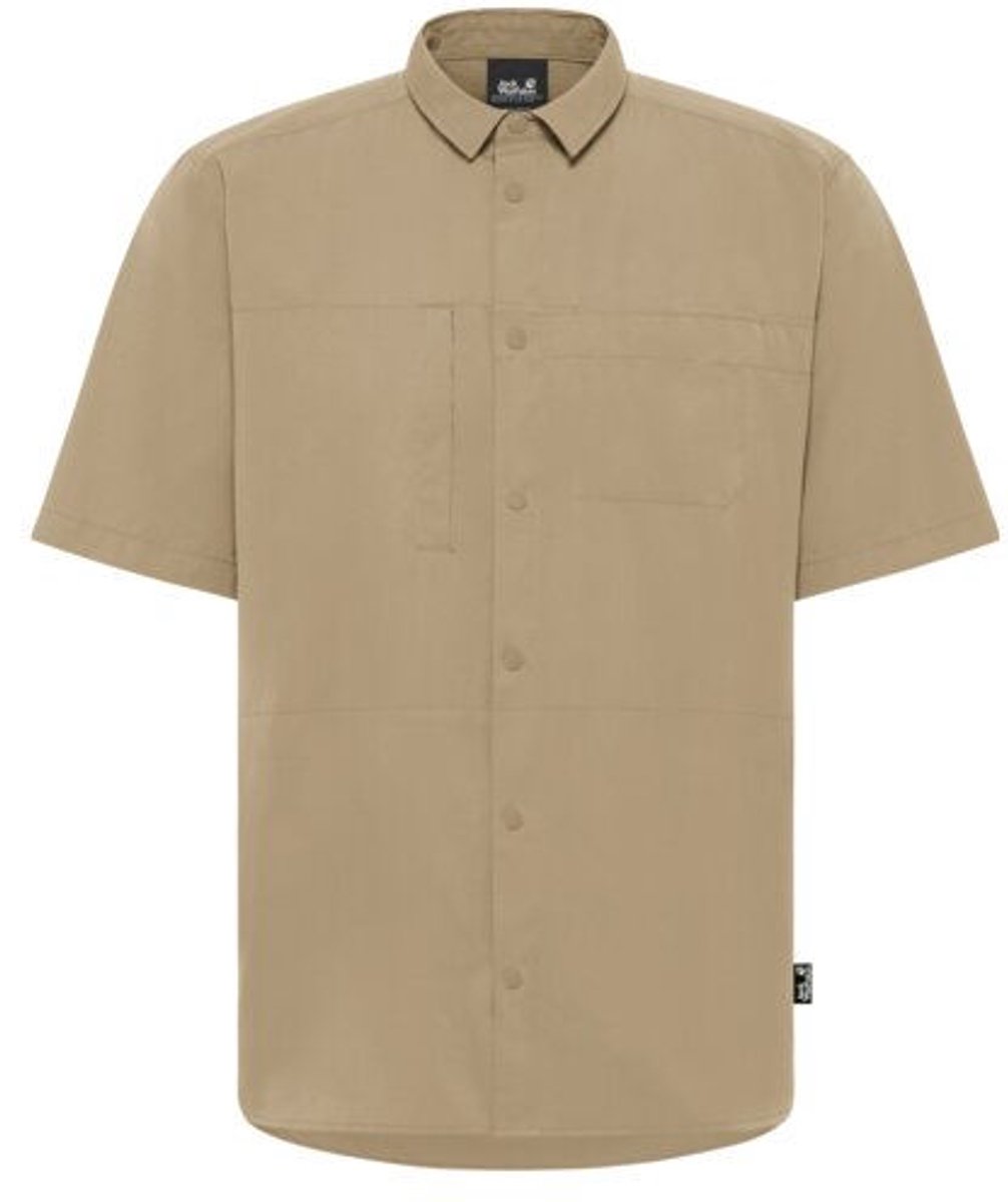 Jack Wolfskin Sierra Canyon SS Shirt – Outdoor Kleding Fleeces en Truien Overhemd korte mouw A0082_hazel Wood