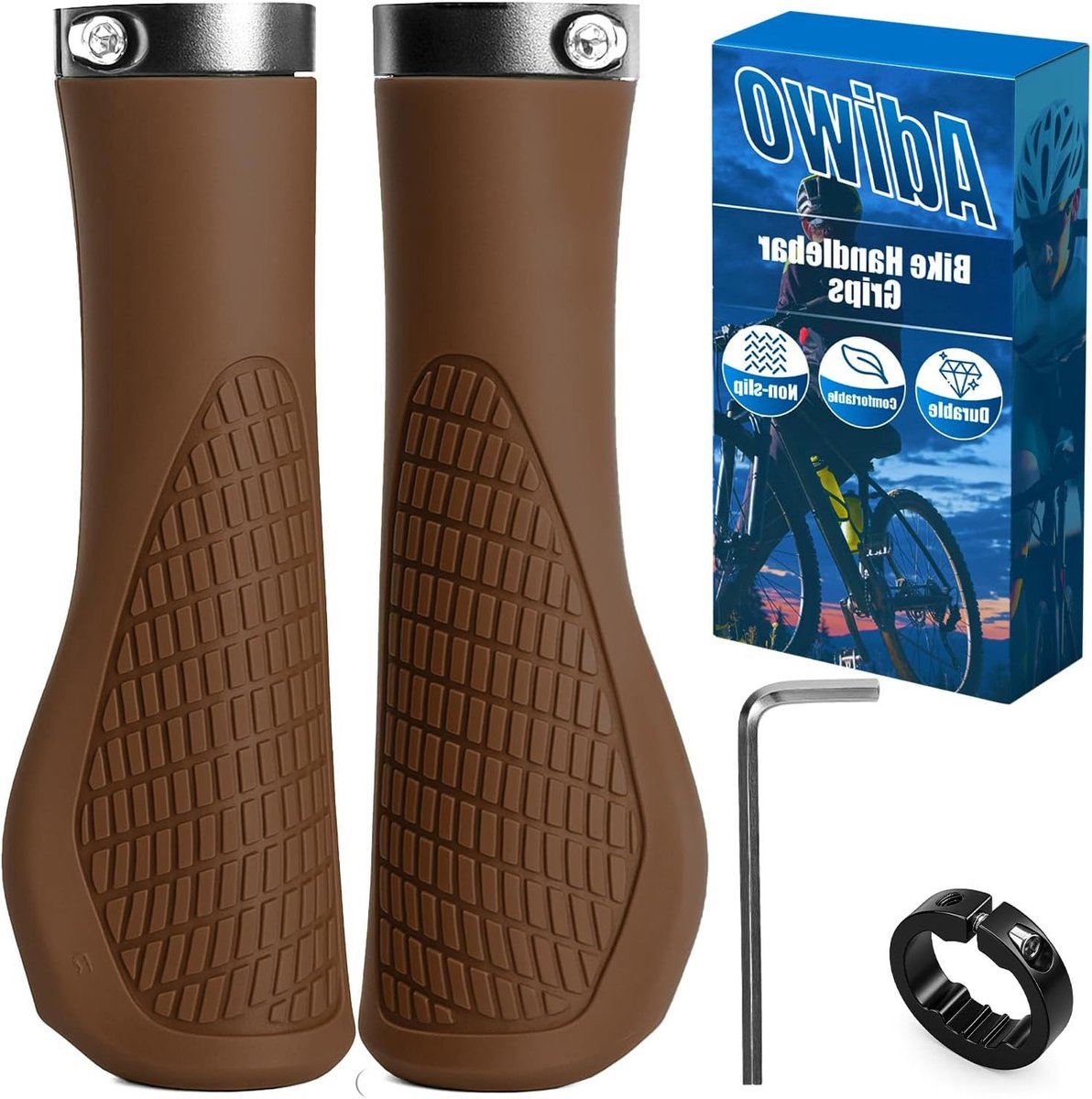 Ergonomische Handvatten voor Fietsen, Universele Handgreep voor 22.2 mm Sturen, Antislip en Eenvoudige Montage, Geschikt voor Trekking, Stads- en Mountainbikes