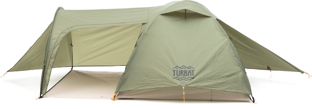 Turbat Borzhava XL 3 Alu Iguana Green - lichtgewicht tent - 3 persoons - Groen
