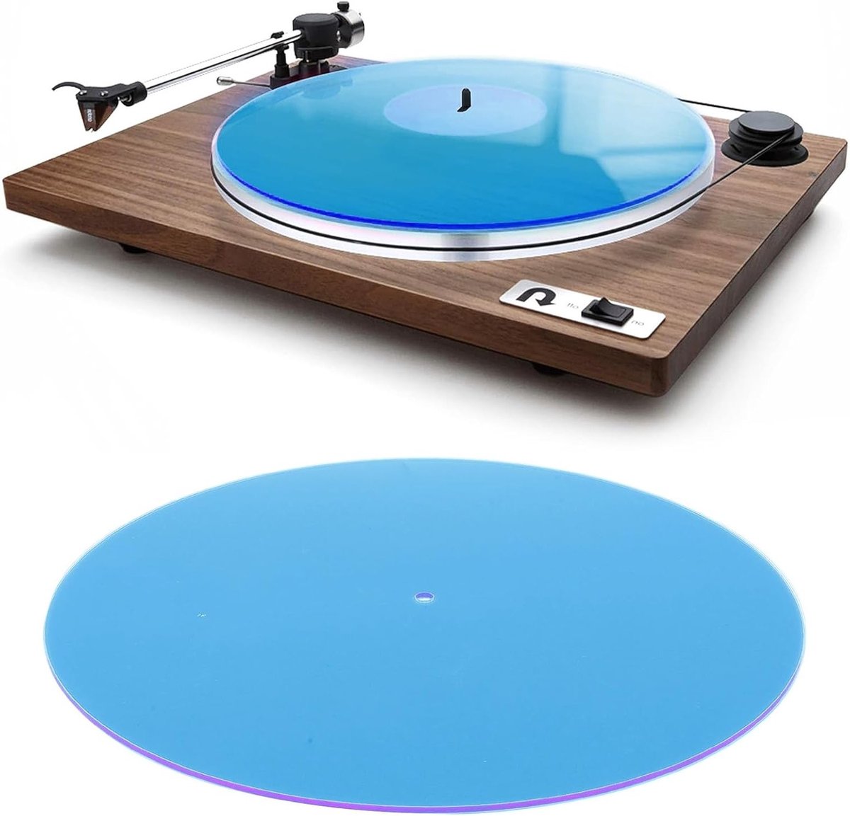 Vervangende Acryl Platter Slip Mat voor Vintage Platenspeler, 12 Inch, Geluidsreductie, Geschikt voor 33 1/3 en 45 RPM Platen, Verbeterde Geluidskwaliteit en Duurzaamheid