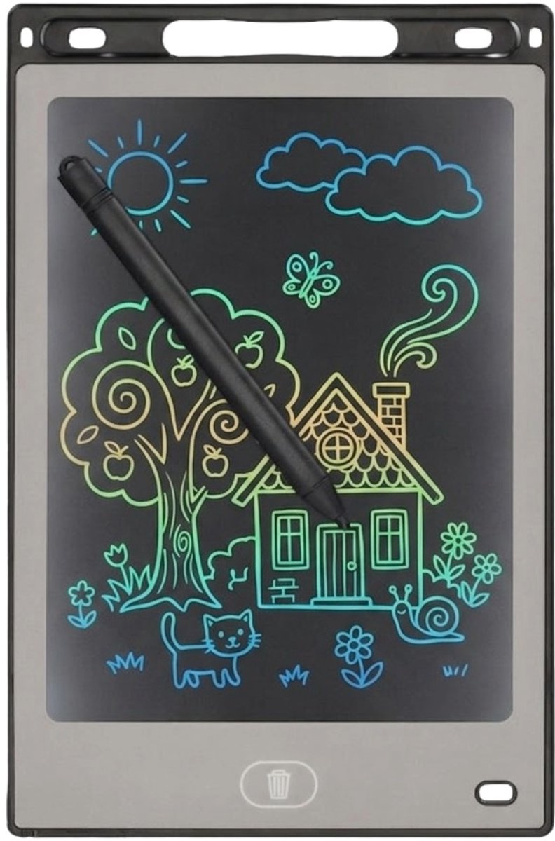 JENS Living 10 Inch LCD Teken Tablet Small - tekentablet - LCD Tekentablet kinderen - Tekenbord kinderen - Grafische tablet kinderen - Kindertablet Zwart - kindertablet vanaf 3 jaar