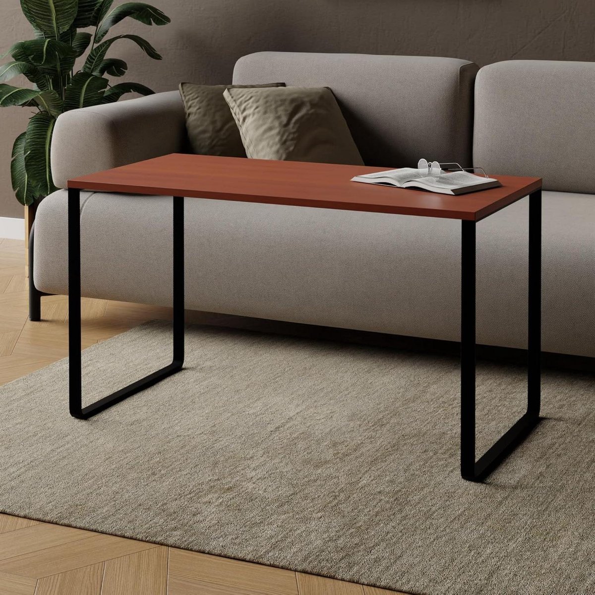 Salontafel Rechthoekig - Koffietafel Bijzettafel - Woonkamer Inrichten - Krasbestendig Laminaatblad - 70x50cm - Locarno