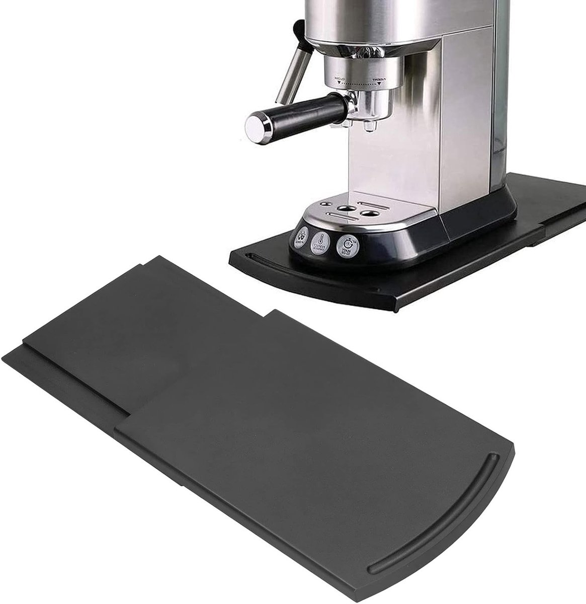 Verlengbare Koffiemat voor Koffiemachine, Mobiele Stand, Antislip en Duurzaam Design