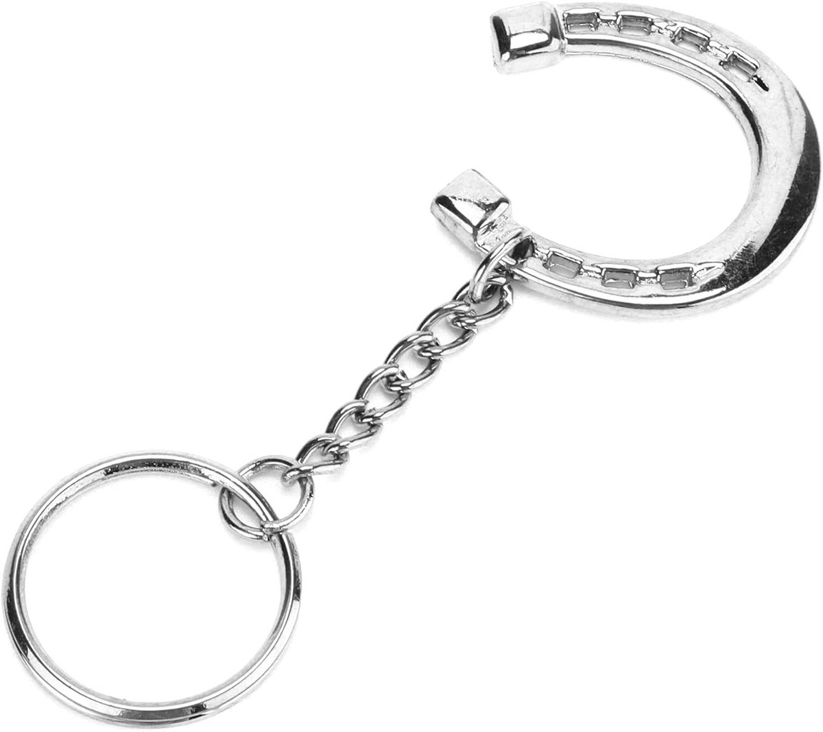 Zilveren Sleutelhanger in Paardenthema, Duurzaam en Gepolijst, Perfect als Cadeau voor Paardenliefhebbers