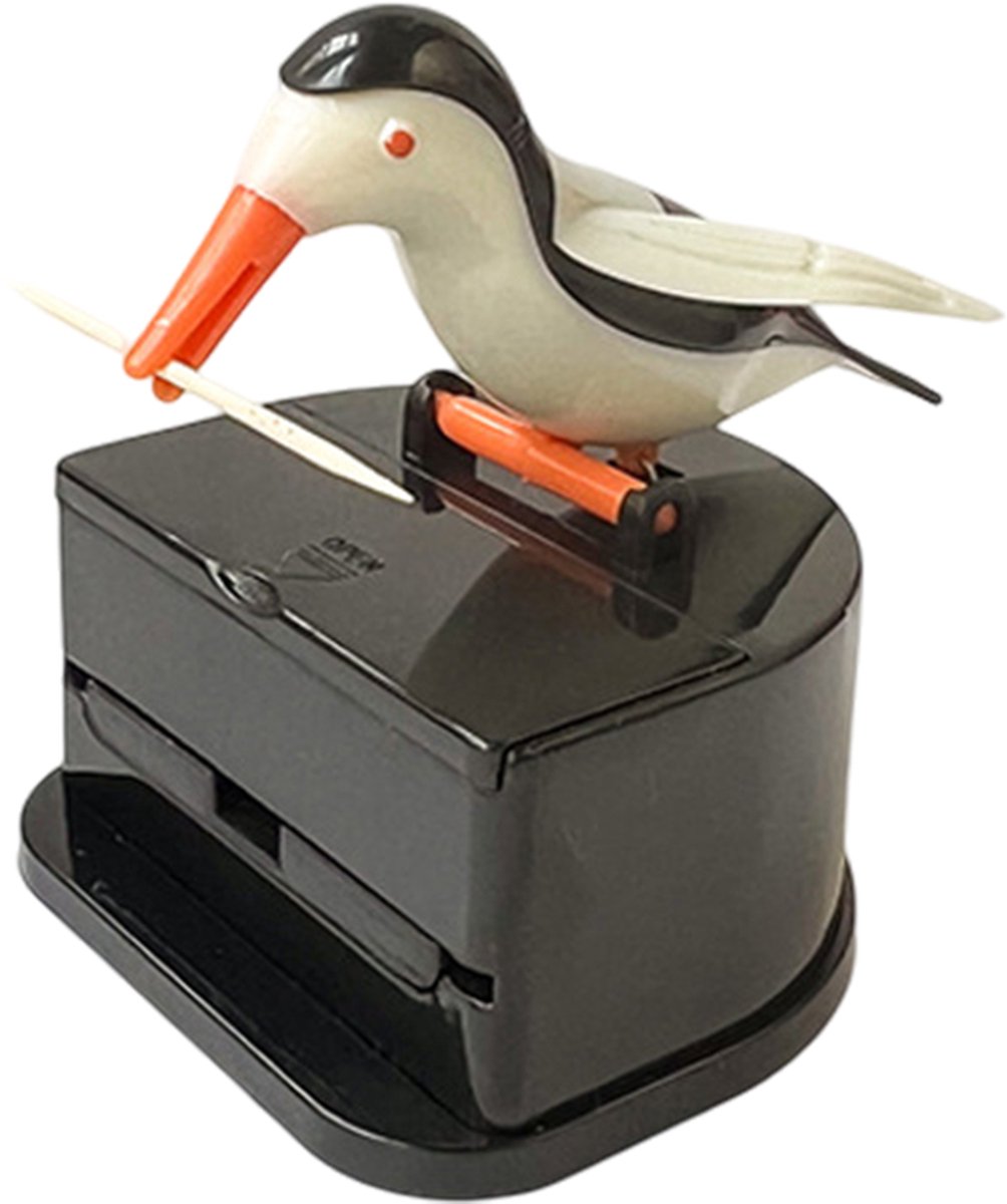 Cuhostki - 1 Stuk - Tandenstokerhouder - Vogelvormig - Wit - Met Gratis Tandenstokers