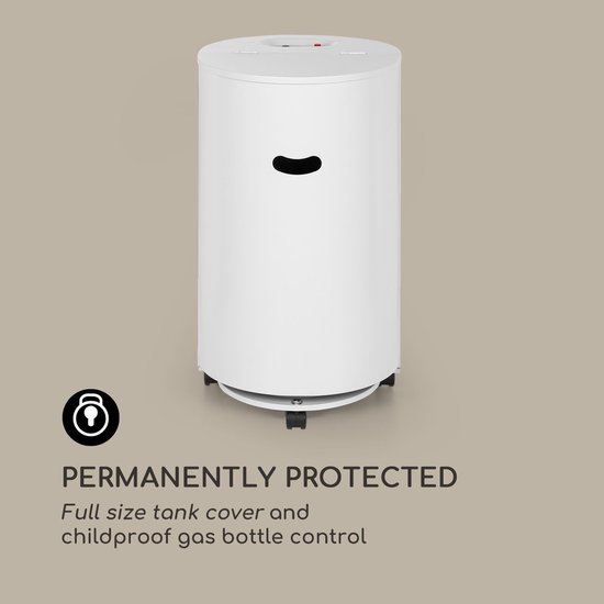 Gas Kachel - Terraskachel Verwarming - Buiten Verwarmen - Inclusief Gasdrukregelaar - 41.5 x 73 x 46 cm - Wit — afbeelding 5