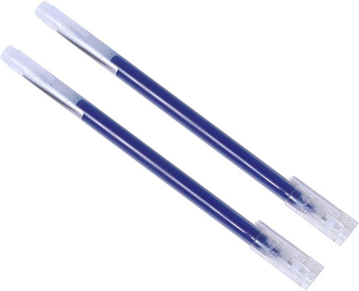 Gelpen Set van 2, Soepele Schrijfervaring, Comfortabele Grip en Fijne Punt voor Studenten en Kantoorbenodigdheden, Grote Inktcapaciteit (Blauw)