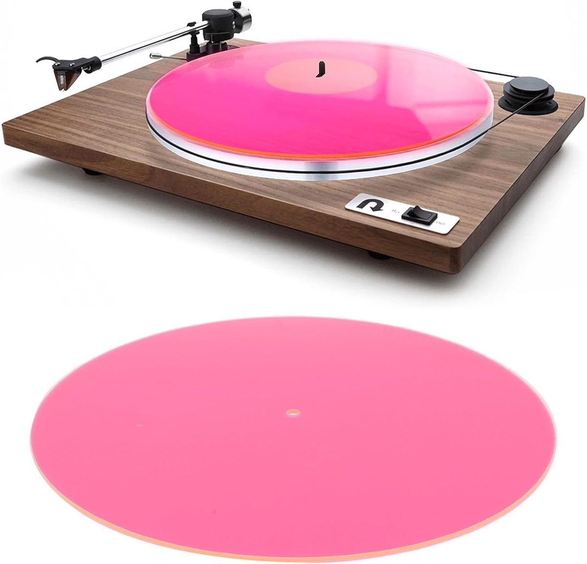 Vervangende Platter Slip Mat voor Vintage Platenspeler - Acryl Mat voor 12 Inch Vinyl, Vermindert Geluid, Geschikt voor 33 1/3 en 45 RPM Platen, Verbeterde Geluidskwaliteit
