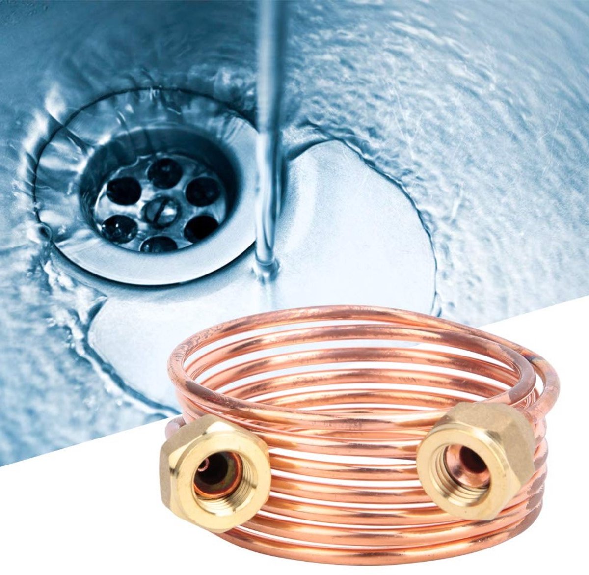 Flexibele Koperen Capillairbuis voor Koelkast - 2.8mm, G1/4", 1500mm, Geschikt voor R22/R410/R32, Hoge Kwaliteit en Duurzaam