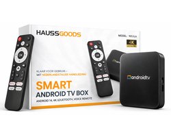Haussgoods Android TV Box - Streaming Device Media Player Smart TV Box Internet TV Box - NL Handleiding