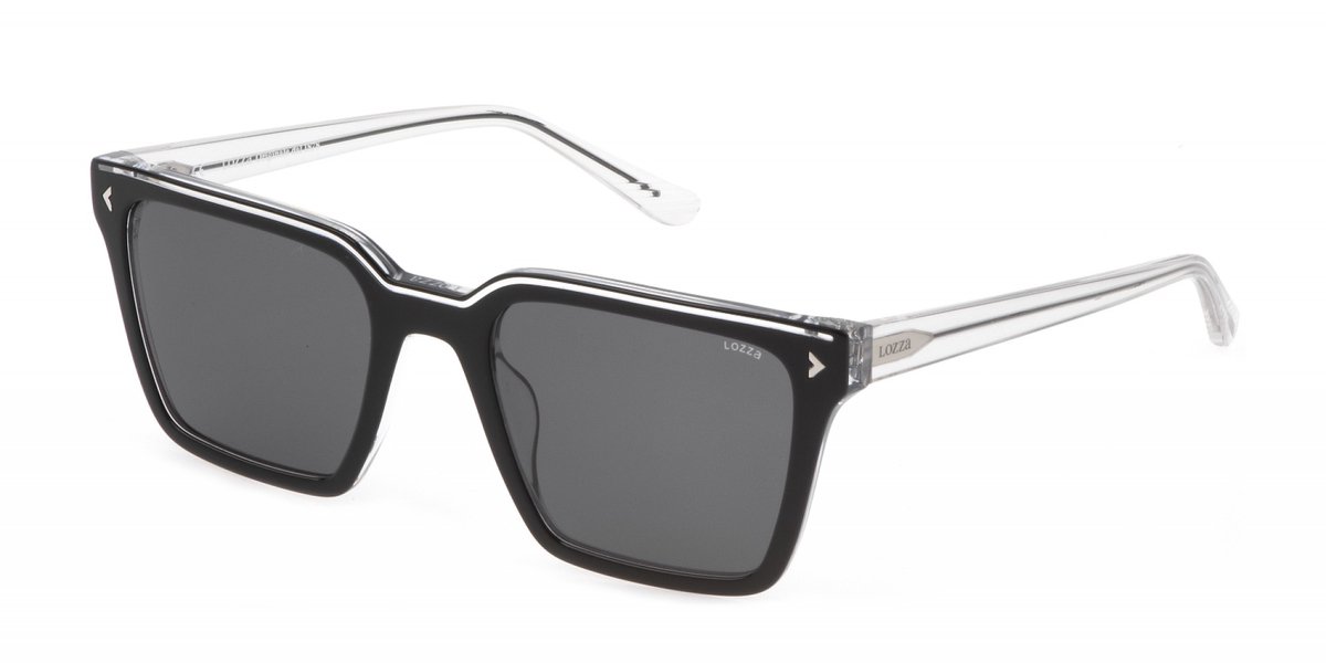 Lozza SL4304 Top nero+cristallo lucido 53/21/145 MAN Zonnebrillen