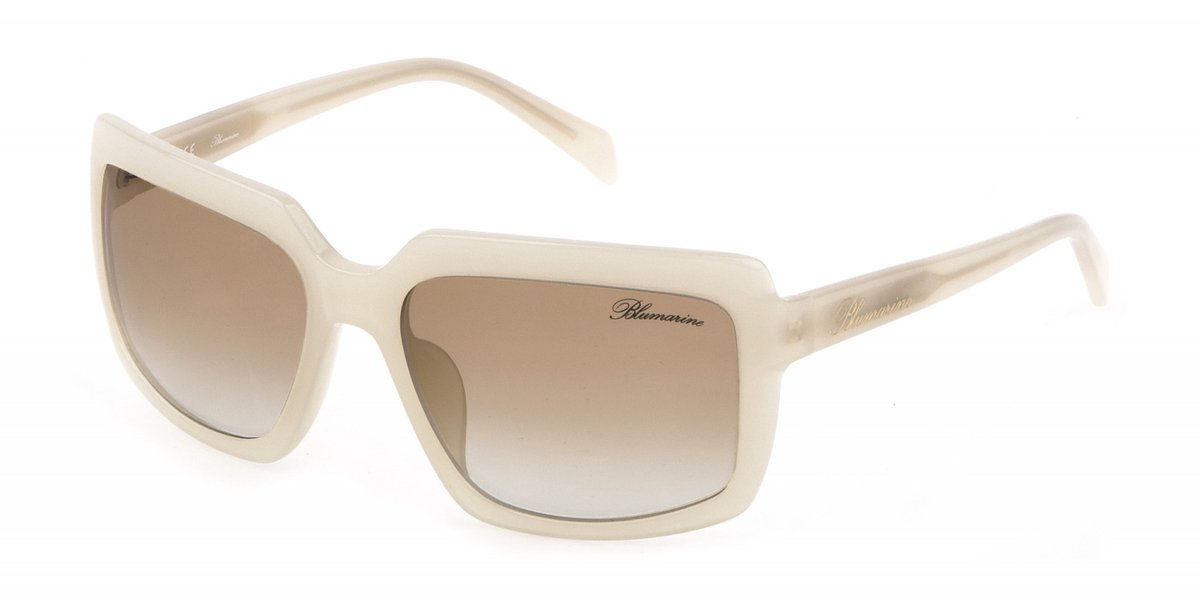Blumarine SBM804 Bianco opalino lucido 59/18/130 WOMAN Zonnebrillen
