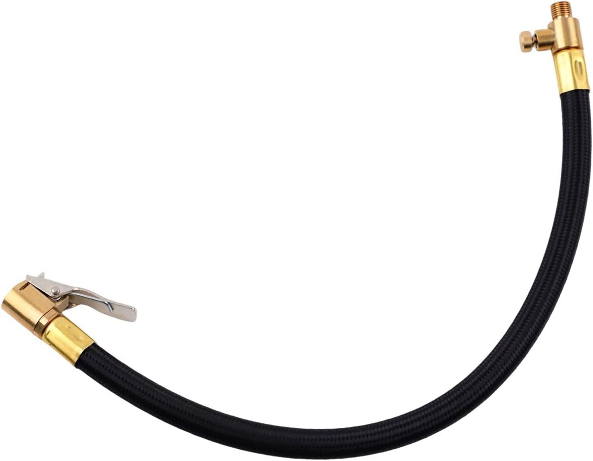 Hogedruk Pomp Slang met Klem, Ventiel Extensie voor Auto, Motor en Fiets - Onderhoud Accessoires voor Efficiënt Pompen