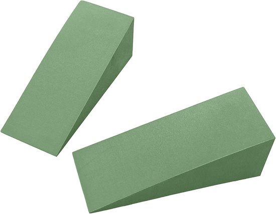 Yoga Wigblok - Schuine Plank - Oefeningen Verbeteren - Milieuvriendelijk EVA Materiaal - 15 x 12 x 5 cm - Groen — afbeelding 5