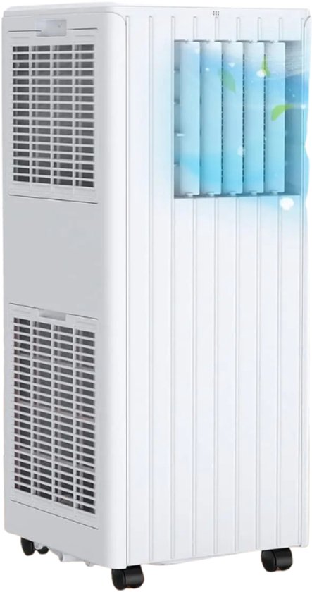 Mobiele airconditioner 9000 BTU DIMICO – 3-in-1 koelen, ventileren, ontvochtigen – verrijdbaar, voor 75 m³ ruimtes