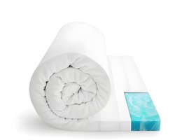 Matras Topper 160x200x7 – Koudschuim Topdekmatras – Extra Comfort & Ondersteuning – Ademend en Vormvast – Verbetert Elk Matras