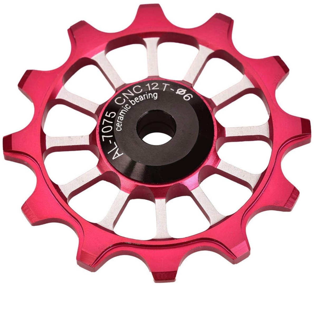 ONF3 - Fiets derailleur riemschijf - Versnellingsmechanisme - Hoogwaardige aluminium - Rood - Duurzaam - Snelheidsverbetering - Geschikt voor fi...