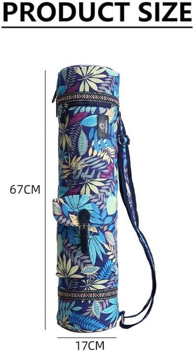 28'' Yoga Mat Bag - Large Full Zip Exercise Yoga Mat Sling Bag - Handmade Fully Lined with Adjustable Strap - Yoga Gift - Maple Leaf van Merkloos — afbeelding 4