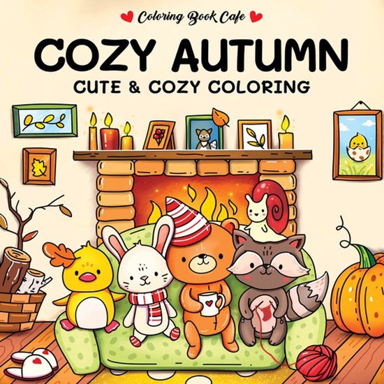 Cozy autumn - Cute & Cozy coloring - Coloring book café - Herfst editie - voor Volwassenen en Kinderen
