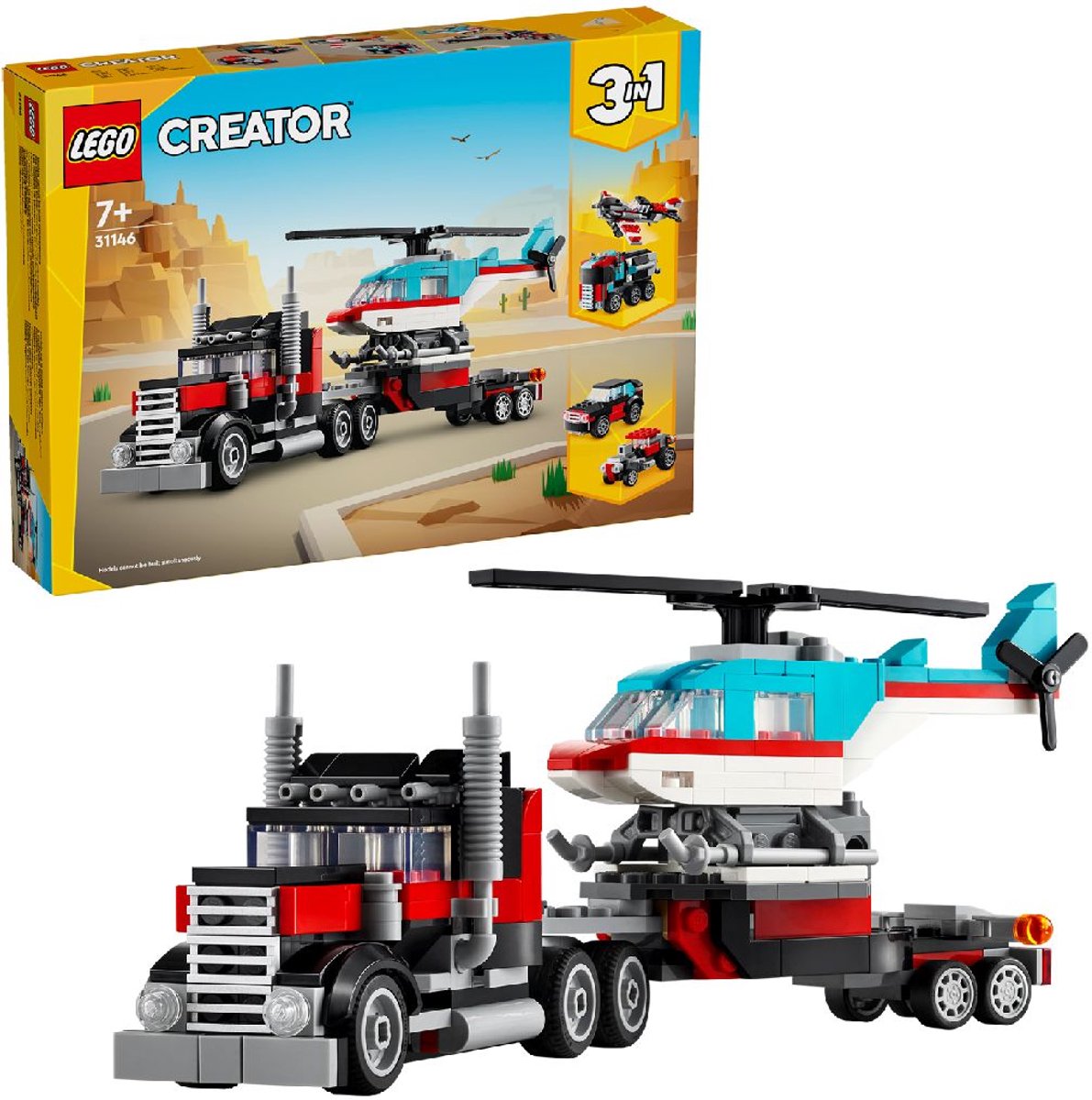 LEGO Creator 3in1 Truck met helikopter - 31146 — afbeelding 10