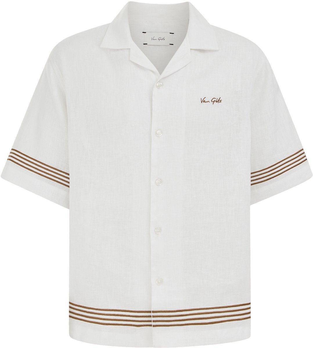 Van Gils Heren relaxed fit overhemd van linnenmix